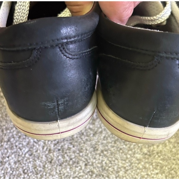 ECCO black leather womens size 37 (6.5/7) golf shoes - Picture 4 of 6